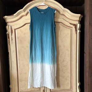 Universal Thread Teal and White Maxi Dress